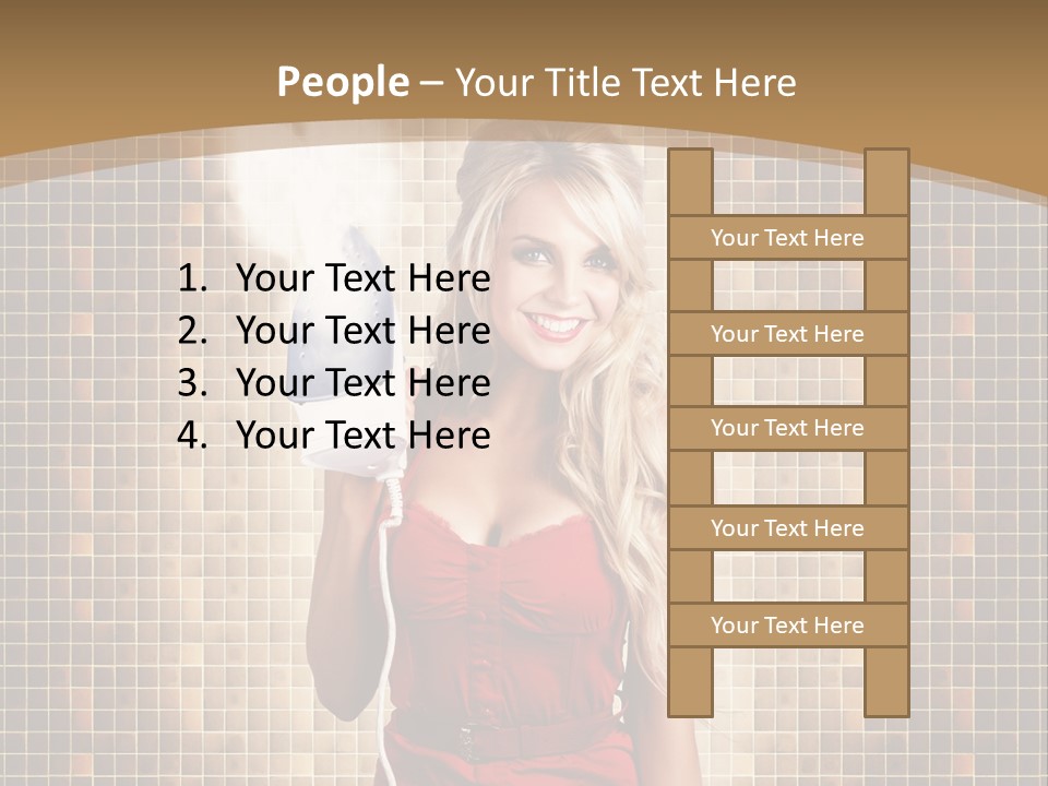 Equipment Woman Finished PowerPoint Template