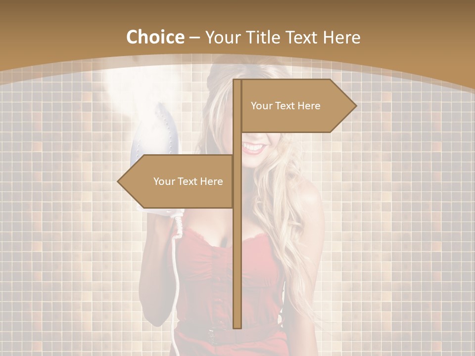 Equipment Woman Finished PowerPoint Template