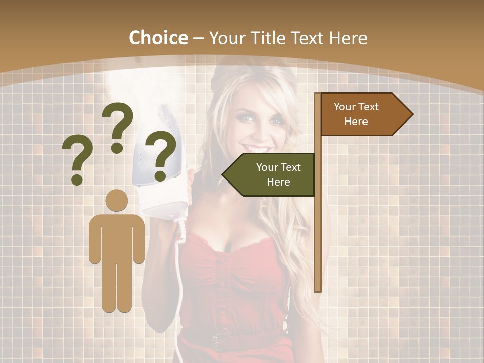 Equipment Woman Finished PowerPoint Template