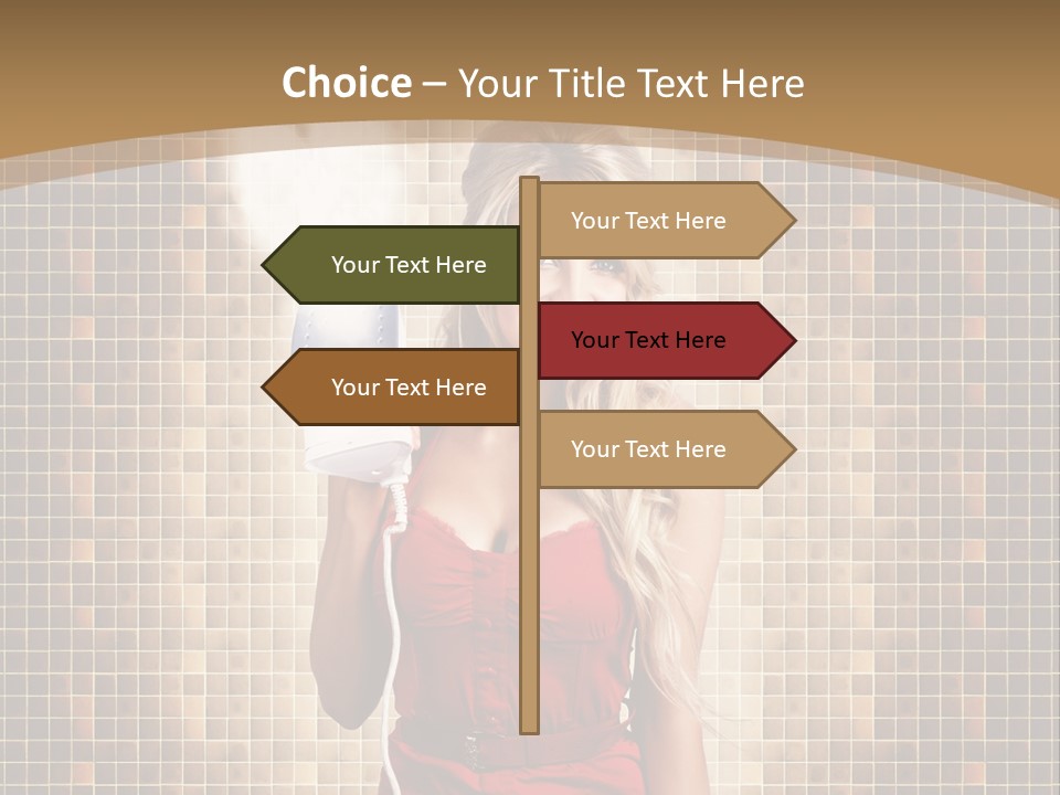 Equipment Woman Finished PowerPoint Template