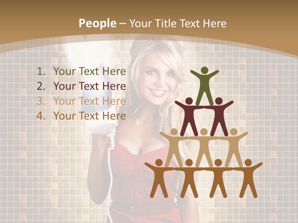 Equipment Woman Finished PowerPoint Template