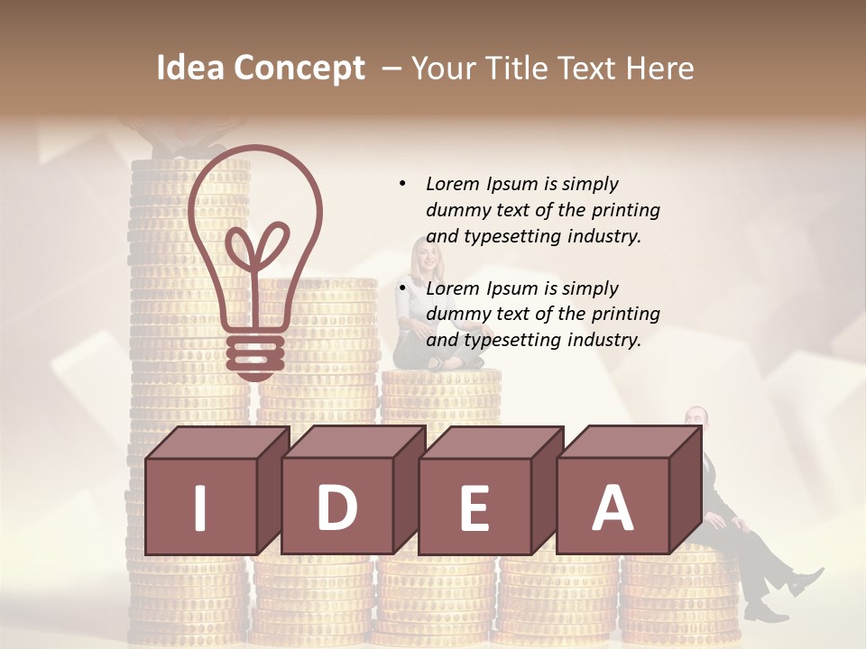 Finance Golden Young PowerPoint Template