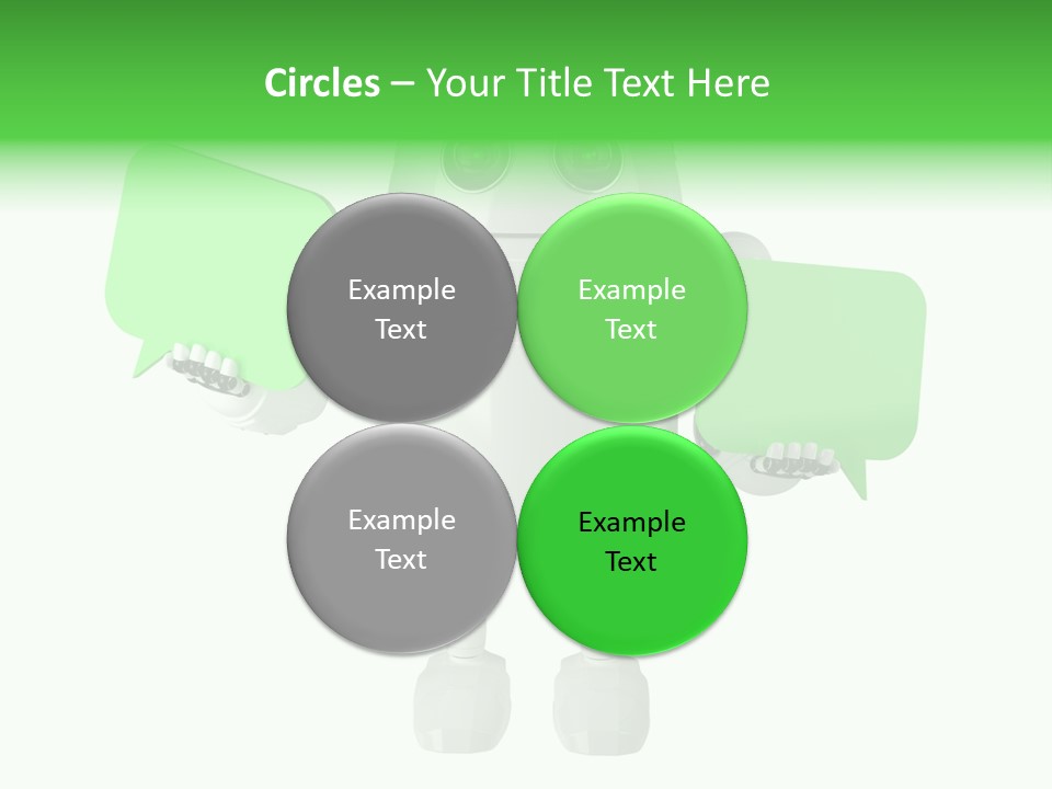 Bubble Chatting Speak PowerPoint Template