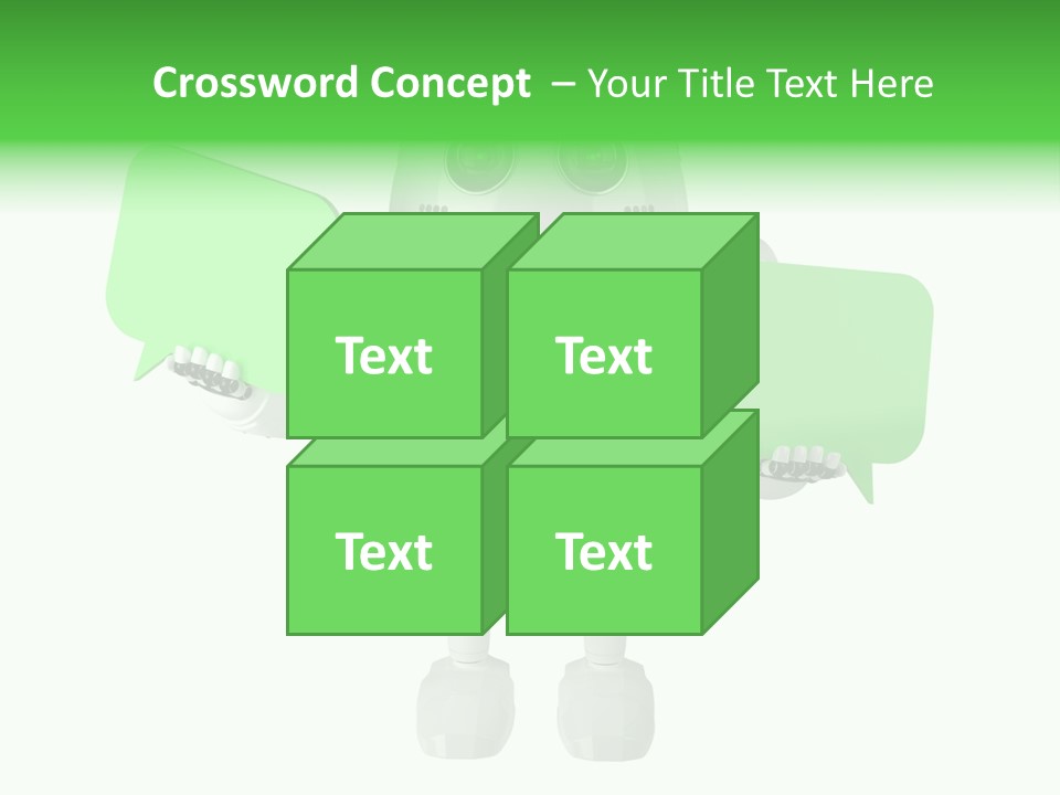 Bubble Chatting Speak PowerPoint Template
