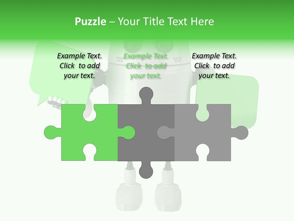 Bubble Chatting Speak PowerPoint Template