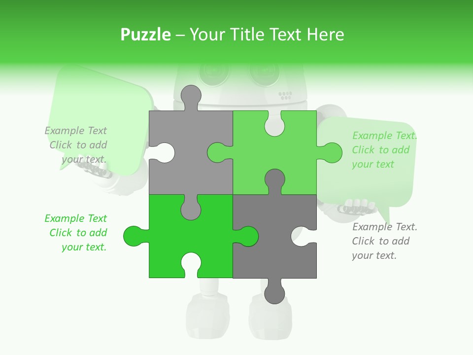 Bubble Chatting Speak PowerPoint Template