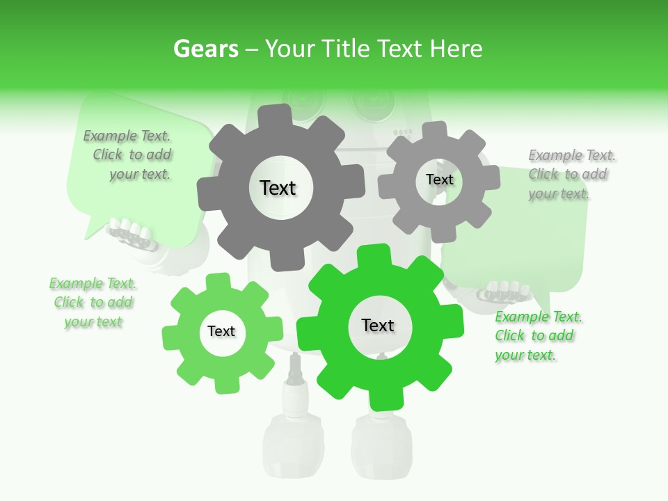 Bubble Chatting Speak PowerPoint Template