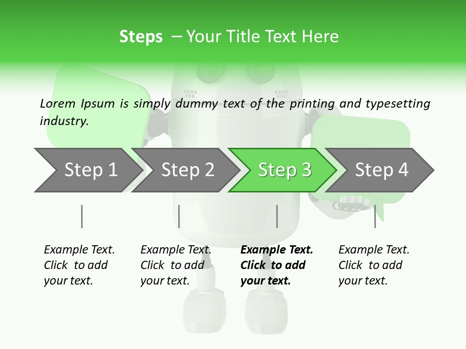 Bubble Chatting Speak PowerPoint Template