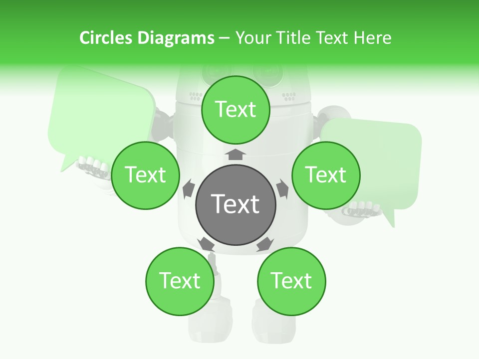Bubble Chatting Speak PowerPoint Template