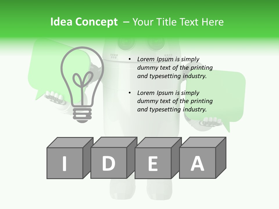 Bubble Chatting Speak PowerPoint Template