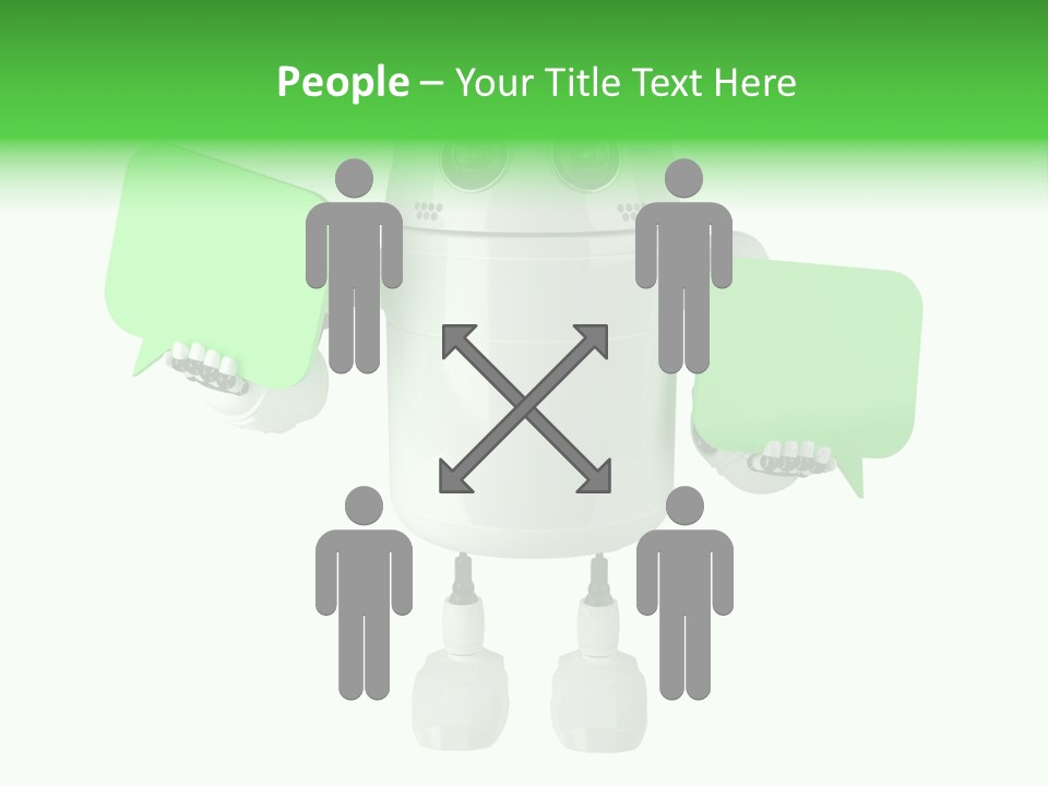 Bubble Chatting Speak PowerPoint Template