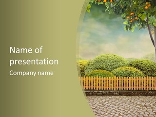 Harvest Garden Cloud PowerPoint Template