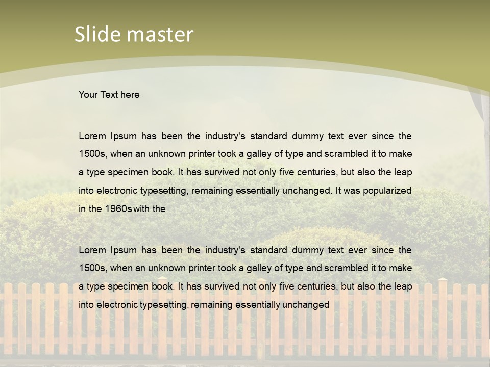 Harvest Garden Cloud PowerPoint Template