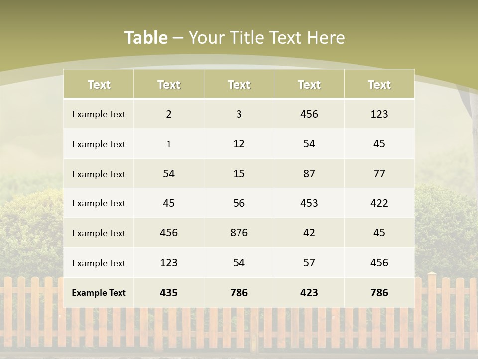 Harvest Garden Cloud PowerPoint Template