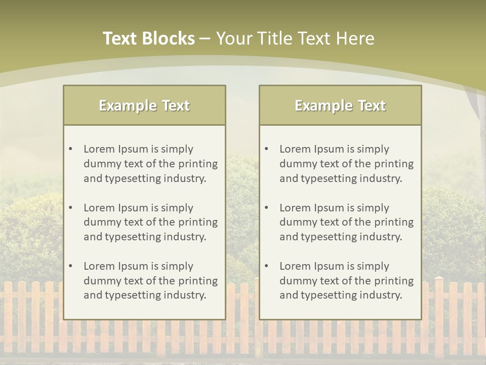 Harvest Garden Cloud PowerPoint Template