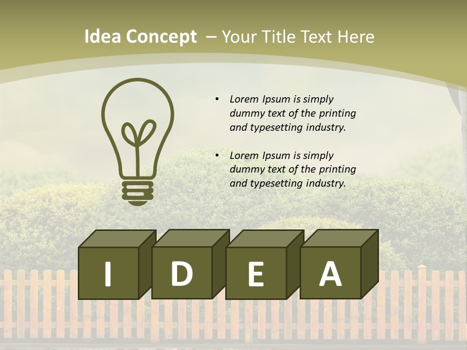 Harvest Garden Cloud PowerPoint Template