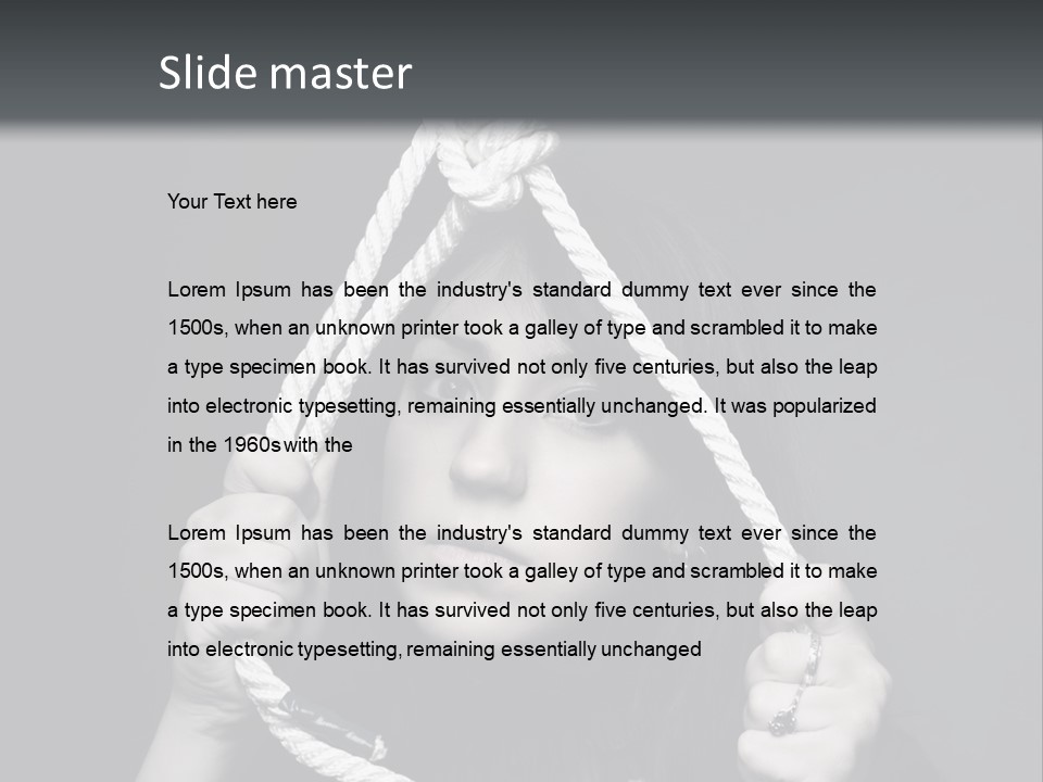 Suicide Fear Loneliness PowerPoint Template