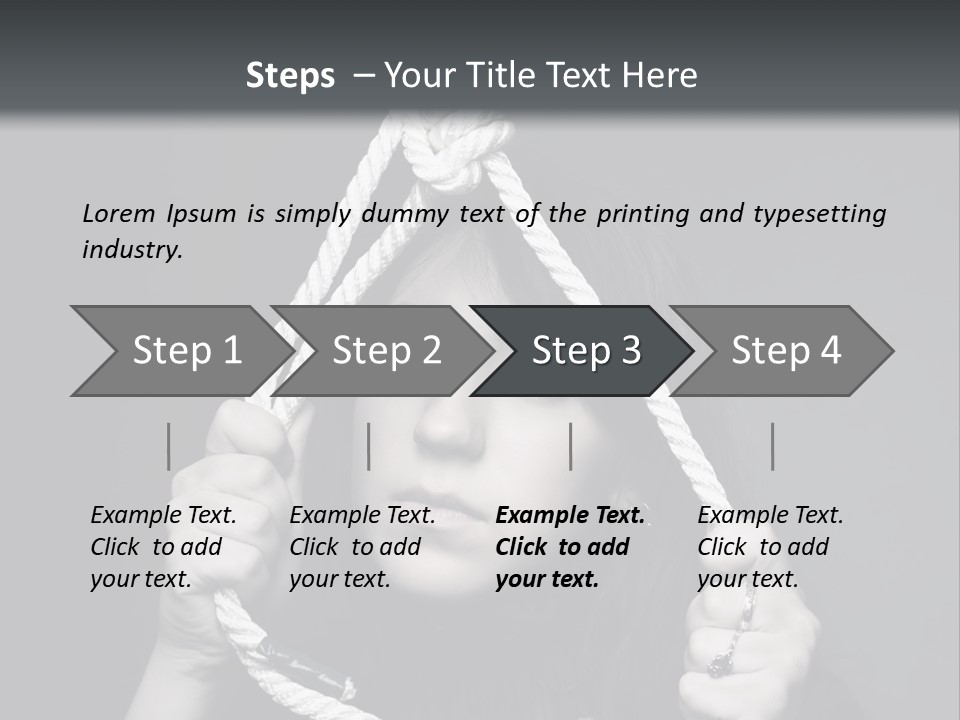 Suicide Fear Loneliness PowerPoint Template