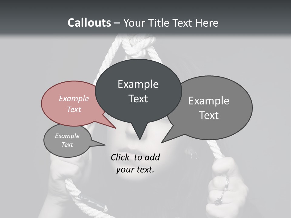 Suicide Fear Loneliness PowerPoint Template