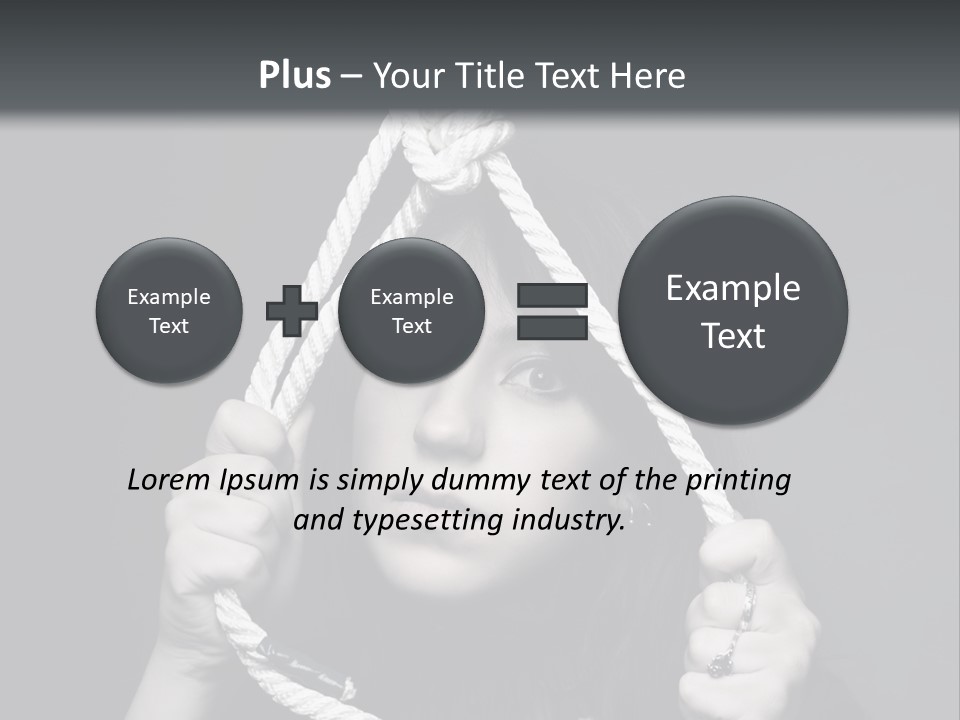 Suicide Fear Loneliness PowerPoint Template