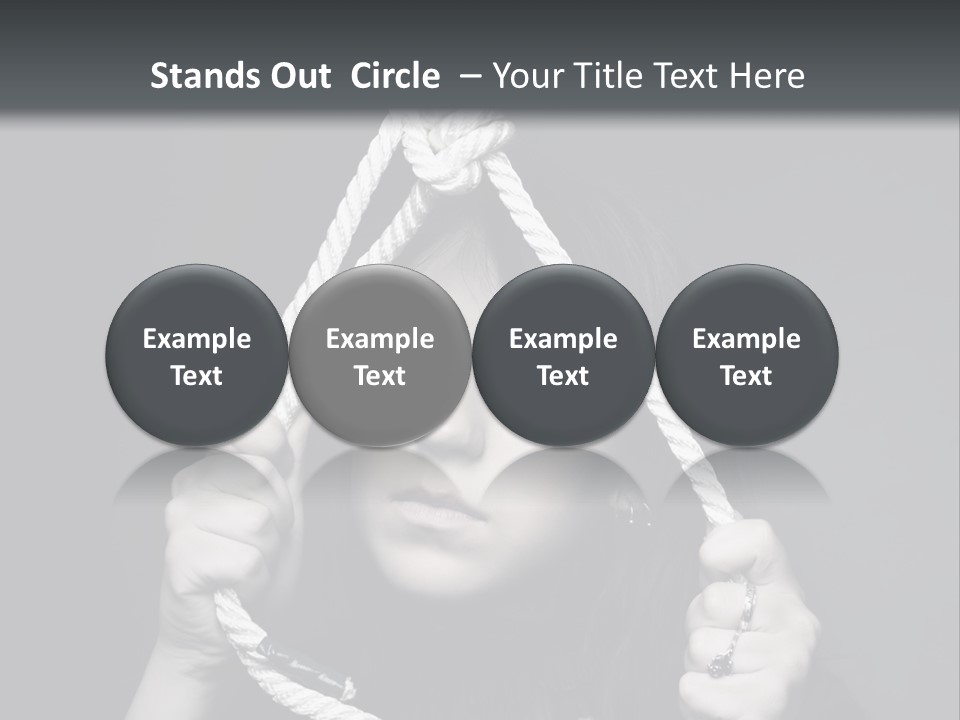 Suicide Fear Loneliness PowerPoint Template