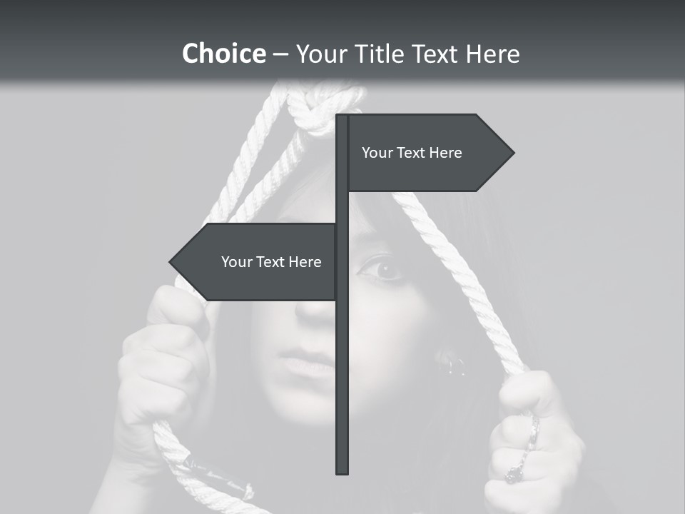 Suicide Fear Loneliness PowerPoint Template