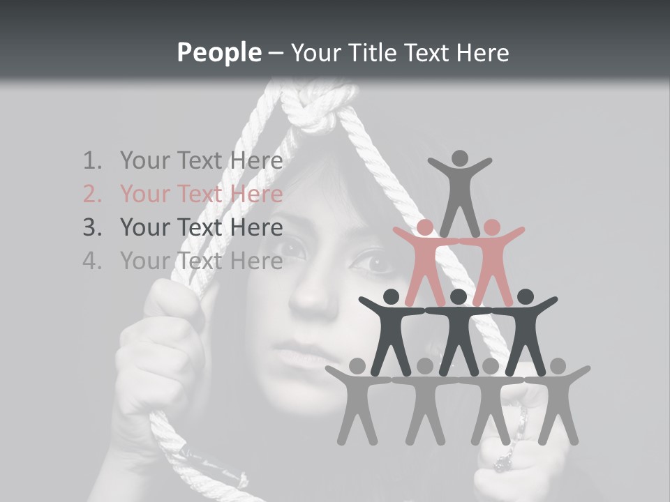 Suicide Fear Loneliness PowerPoint Template