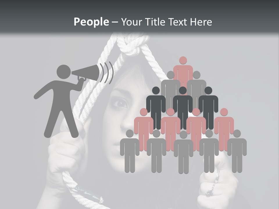 Suicide Fear Loneliness PowerPoint Template