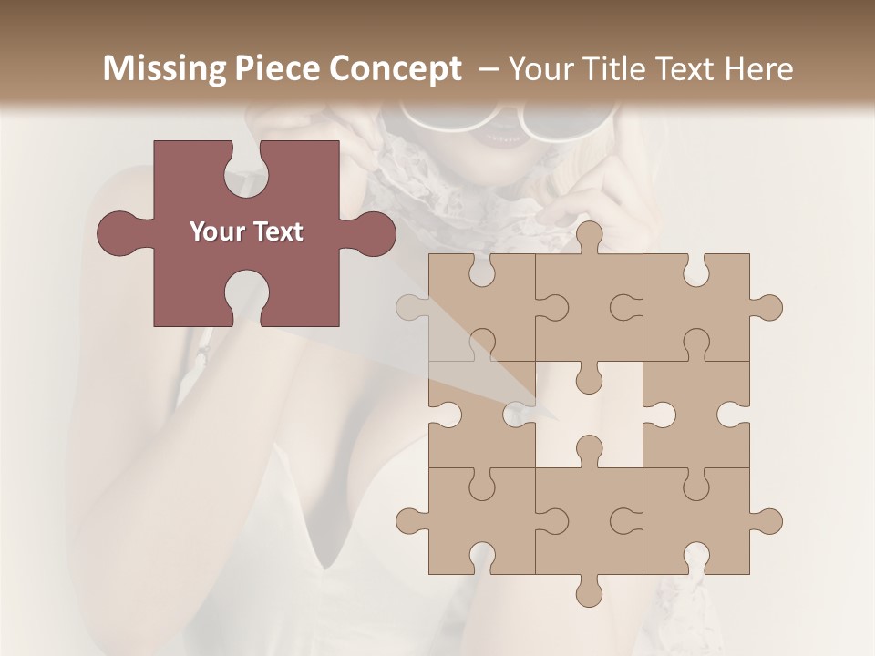 Lady Girl Attractive PowerPoint Template