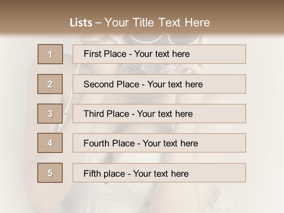 Lady Girl Attractive PowerPoint Template