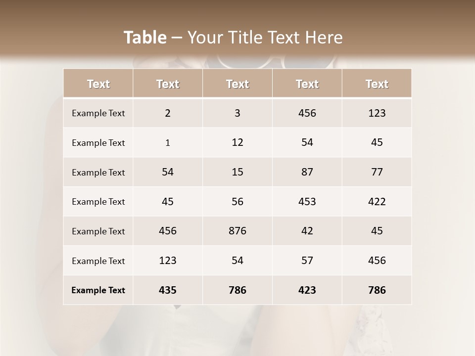 Lady Girl Attractive PowerPoint Template