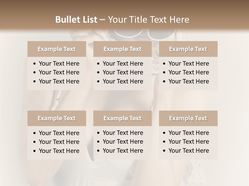 Lady Girl Attractive PowerPoint Template