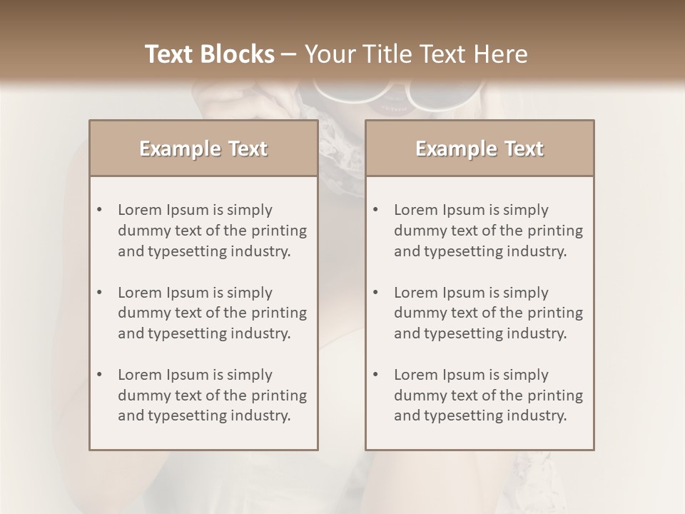 Lady Girl Attractive PowerPoint Template