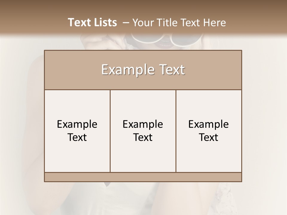 Lady Girl Attractive PowerPoint Template