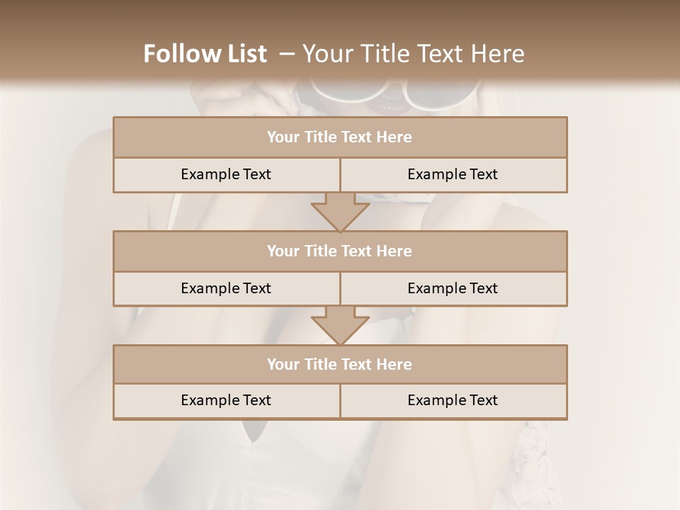 Lady Girl Attractive PowerPoint Template