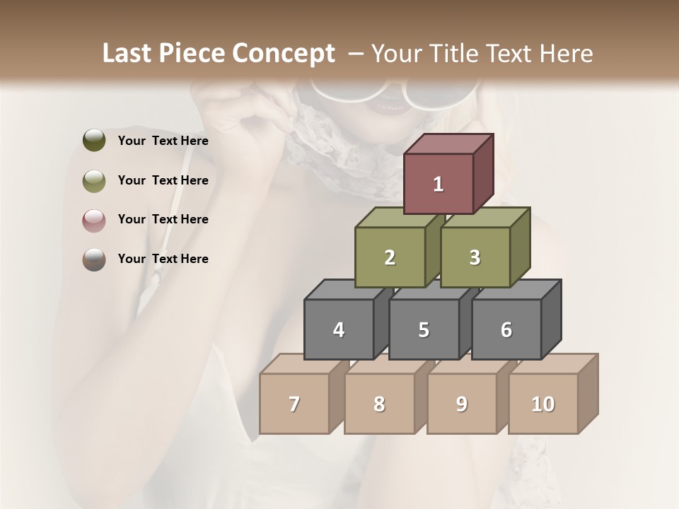 Lady Girl Attractive PowerPoint Template