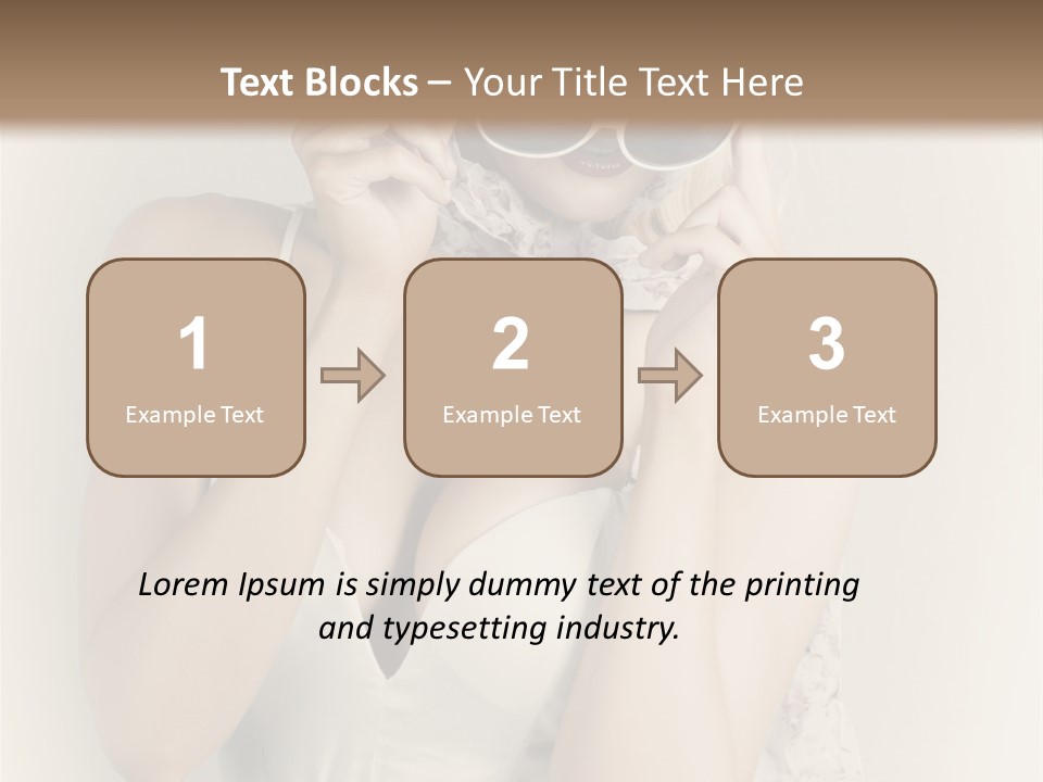 Lady Girl Attractive PowerPoint Template