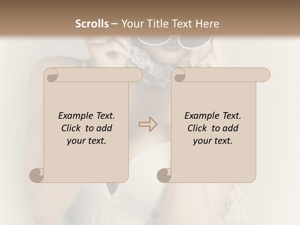 Lady Girl Attractive PowerPoint Template