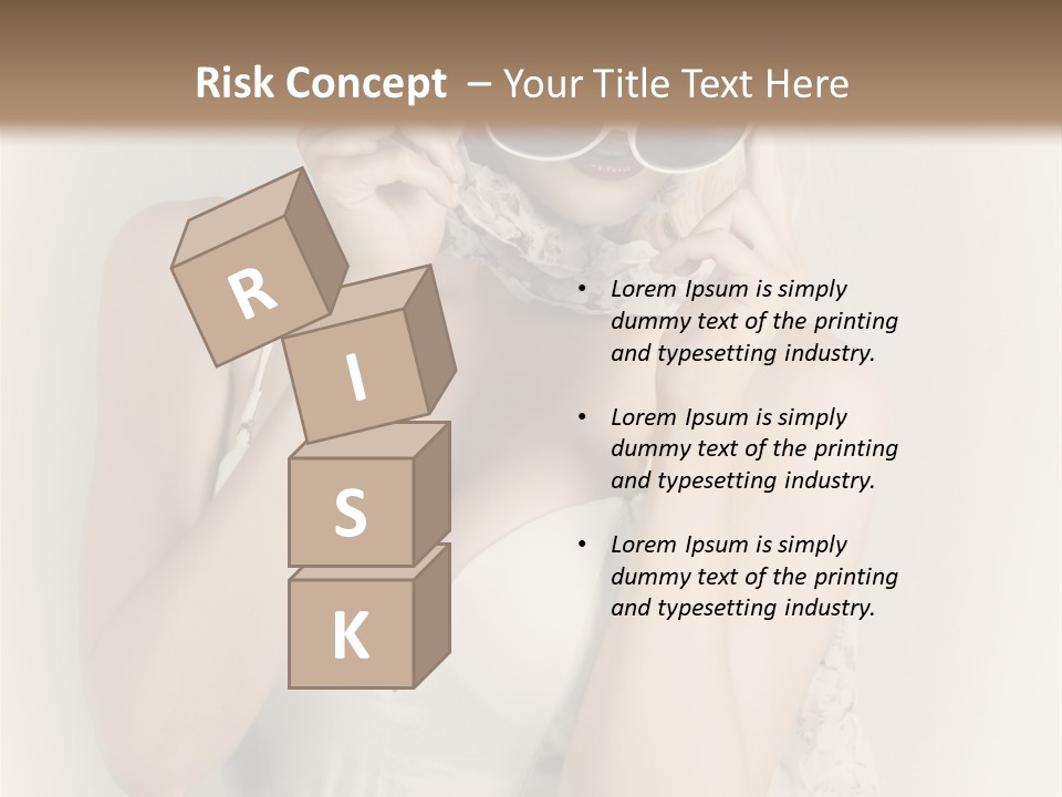 Lady Girl Attractive PowerPoint Template