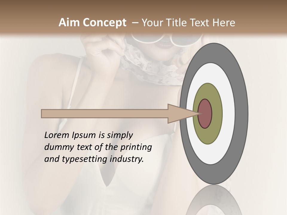 Lady Girl Attractive PowerPoint Template