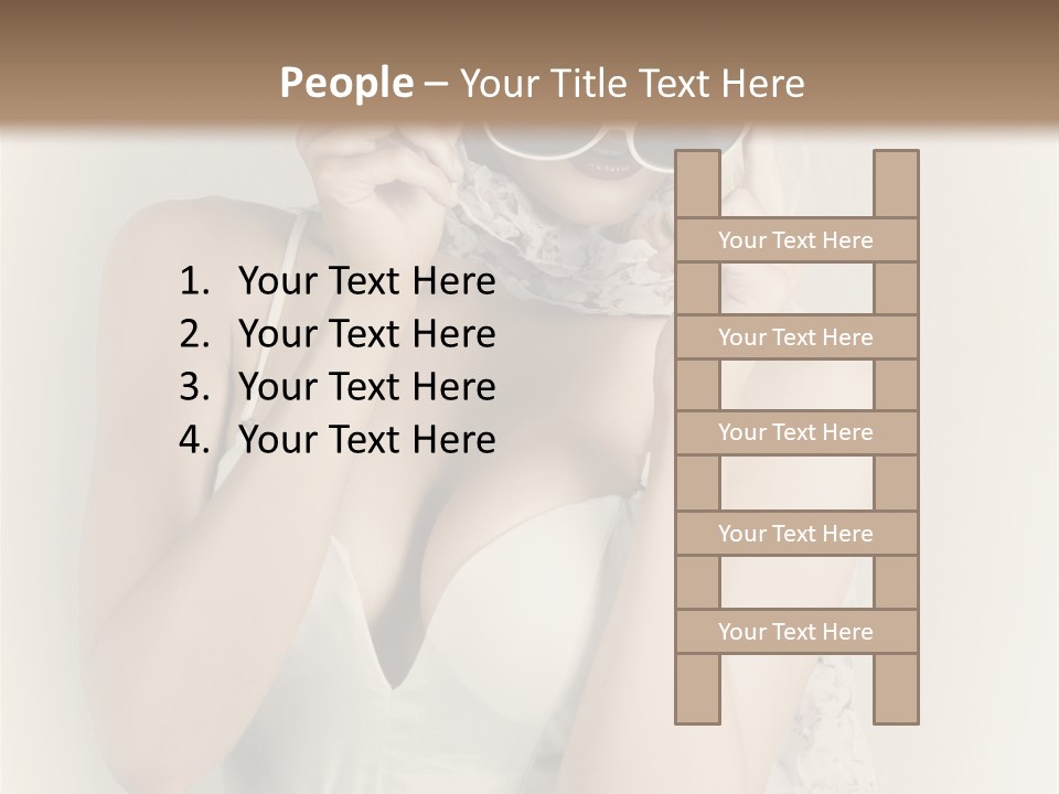 Lady Girl Attractive PowerPoint Template