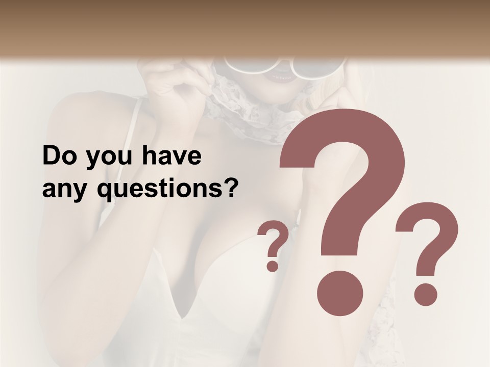 Lady Girl Attractive PowerPoint Template