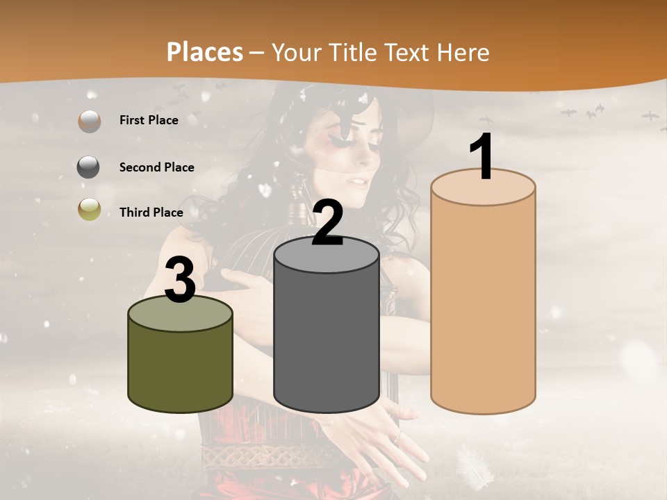 Fashion Emotion Girl PowerPoint Template