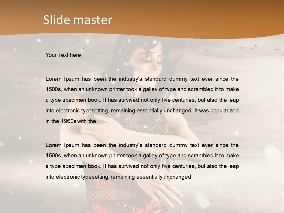 Fashion Emotion Girl PowerPoint Template