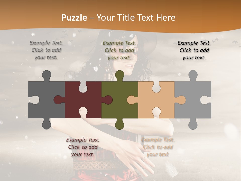 Fashion Emotion Girl PowerPoint Template