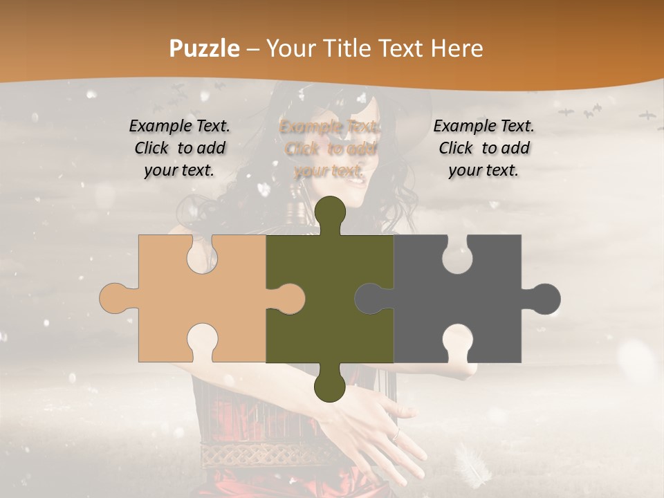 Fashion Emotion Girl PowerPoint Template