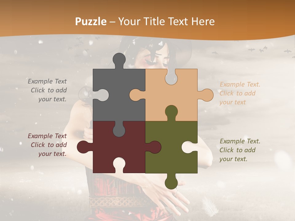 Fashion Emotion Girl PowerPoint Template