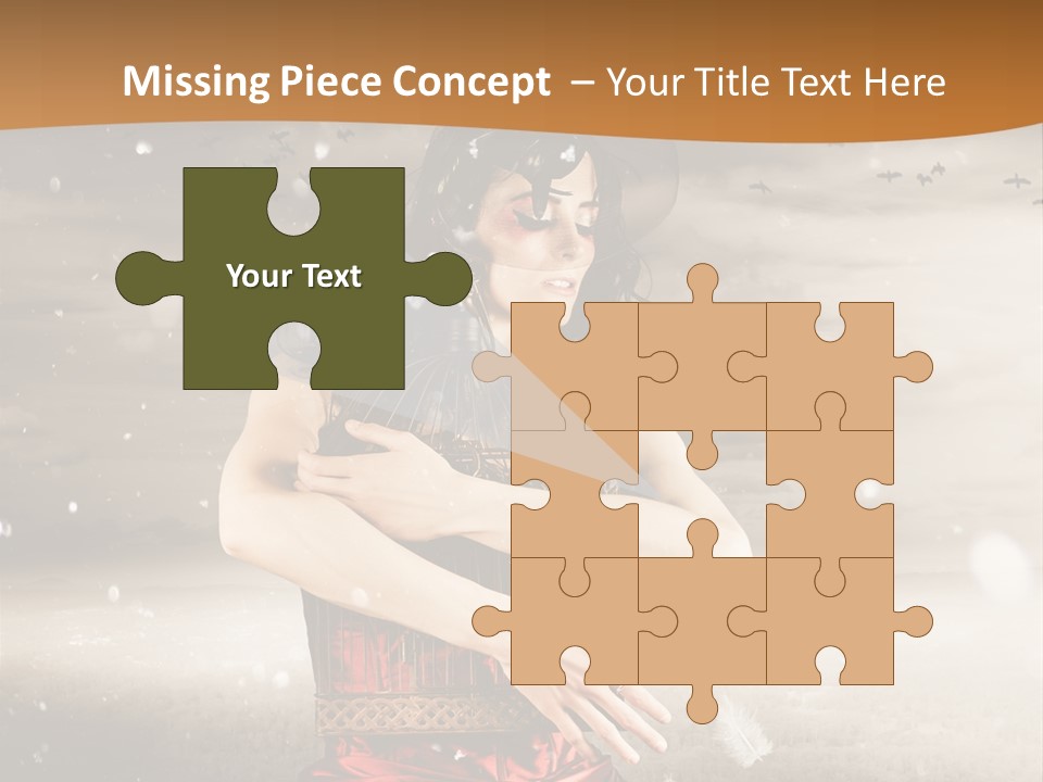 Fashion Emotion Girl PowerPoint Template