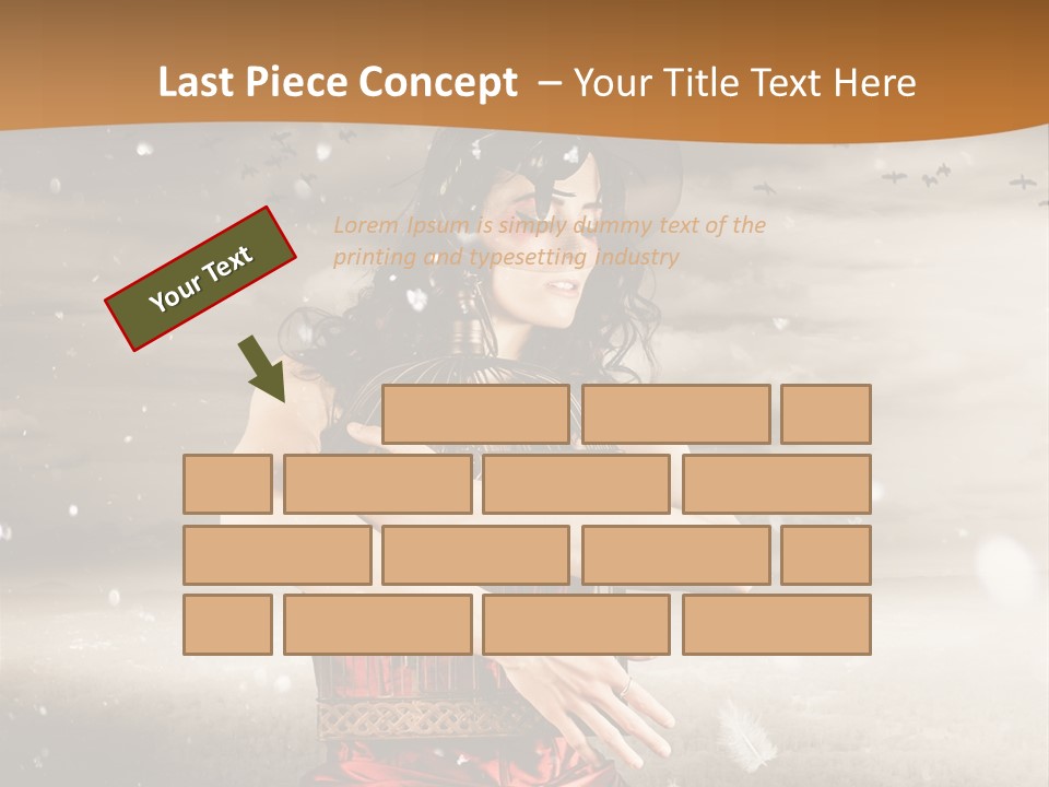 Fashion Emotion Girl PowerPoint Template