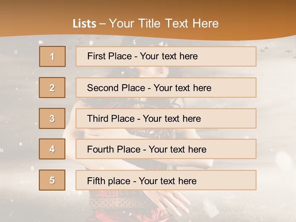 Fashion Emotion Girl PowerPoint Template